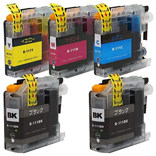 Brother (Brother) Ink Cartridge LC 111 u2013 BK (Premium Pigment/C/M/Y (4 Colors Pack) IC Chip with Indicator Display Function Top SUPERIOR Genuine Compatible Ink Cartridge Green Shower Made in product [Safe One Year Guarantee with 111 Pigment]