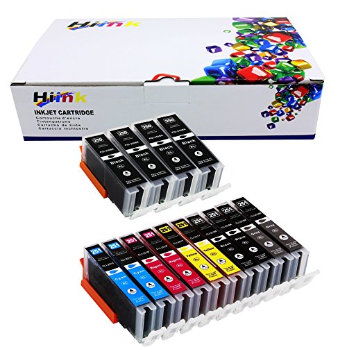 HIINK Compatible Ink Cartridges Replacement for PIG-250 CLI-251 PGI-250XL CLI-251XL Ink use with Pixma iP8720 MG6320 MG7120 MG7520(4PGbk, 2BK, 2C, 2M, 2Y, 14-Pack)