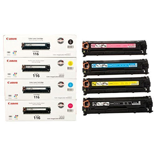 Original Canon 116 Black, Cyan, Magenta, Yellow for the Canon Color imageCLASS MF8050Cn, 8080Cw Sealed In Retail Packaging