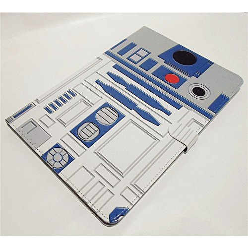 SunshineCase(TM) R2D2 Robot White and Blue Pattern Stand Case Cover Slim Book Shell Stand Case Cover for Apple iPad Air, ipad 5 Tablet Cool As Great Gift