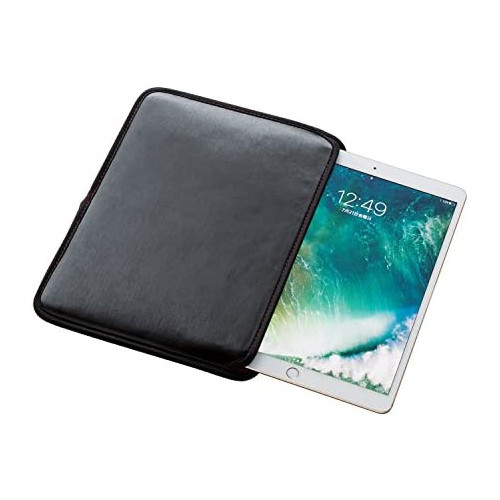 에레콤 iPad mini 2019고 iPad mini 4 2015 케이스 세미 하드 파우치 슬립 대응 블랙 TB-A17SSHPMBK