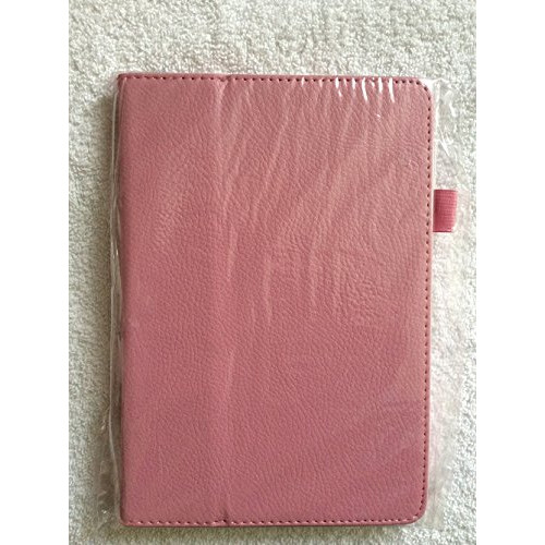 Pink iPad Mini Cover Case Soft Textured Leather Look Design with Faux Suede Interior