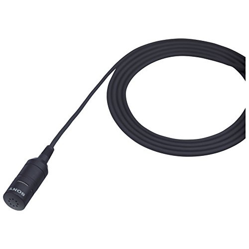Sony ECM66B Electret Condenser Lavalier Microphone, Black