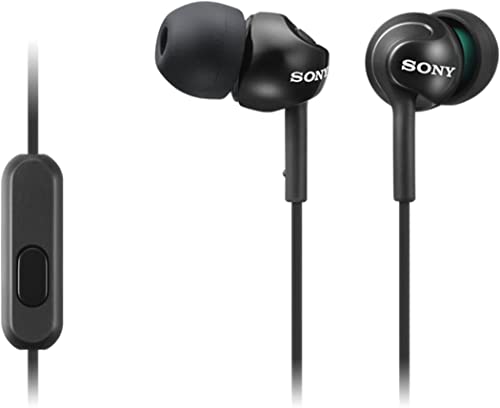 Sony Deep Bass Earphones with Smartphone Control and Mic - Metallic Black