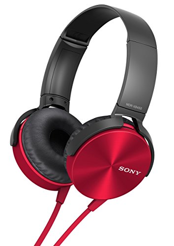 Sony MDR-XB450AP Extra Bass Headphone (Red)