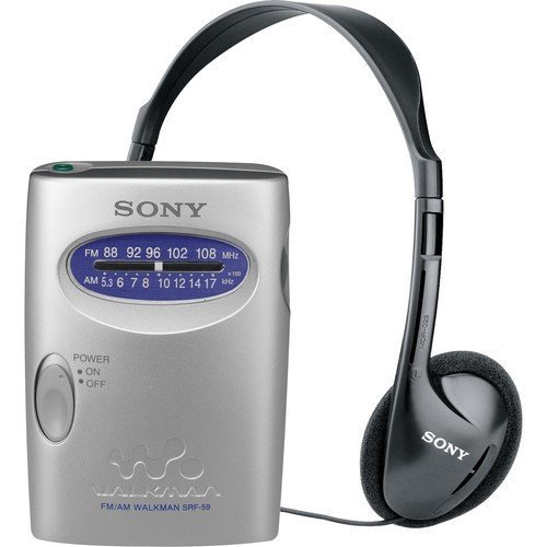 Sony SRF59SILVER AM/FM Walkman Stereo Radio