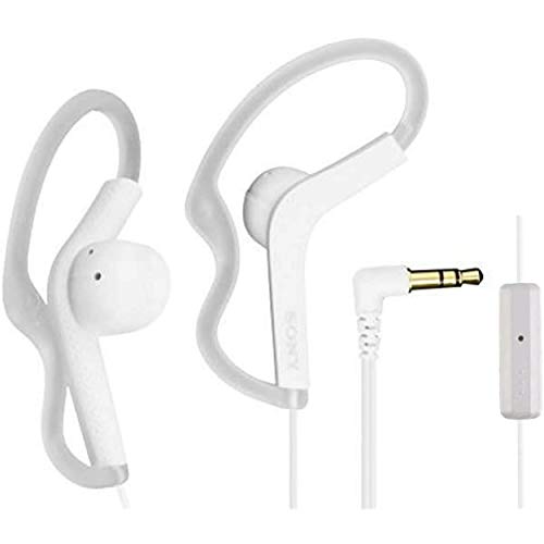 Sony Extra Bass Active Sports in Ear Ear Bud Over The Ear Splashproof Premium Headphones a Built-in mic Hands-Free Calls Snow-White (Limited Edition)