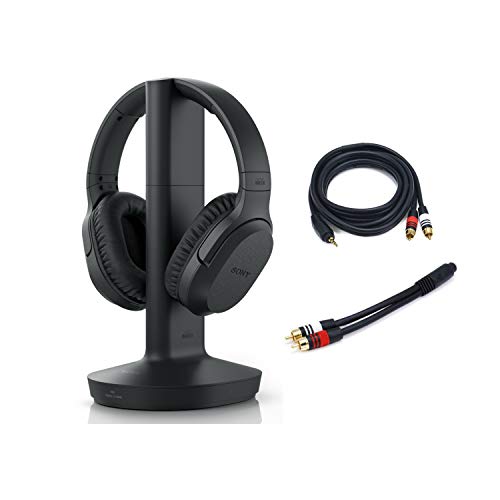 Sony RF400 Wireless Home Theater Headphones with Cables Bundle (3 Items)