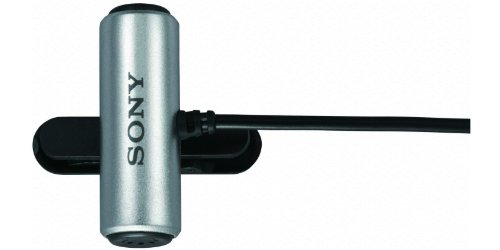 Sony ECMCS3 Clip Style Omnidirectional Stereo Microphone, Silver