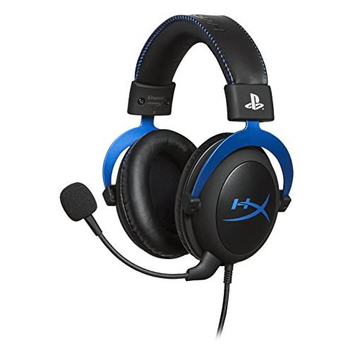 HyperX Cloud - Official PlayStation Licensed Gaming Headset for PS4 and PS5 with In-Line Audio Control, Detachable Noise Cancelling Microphone, Comfortable Memory Foam - Black