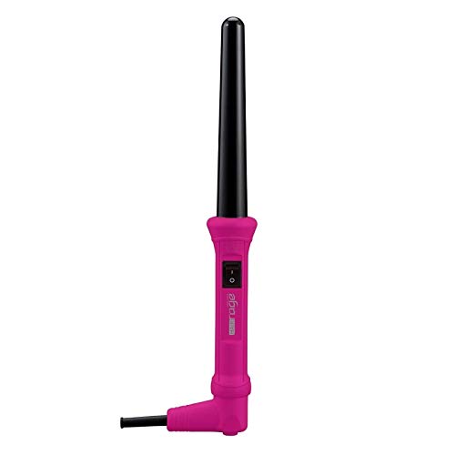 Hair Rage Hot Curling Iron Wand Limited Edition Professional Curler with Graduated Clipless Barrel Black