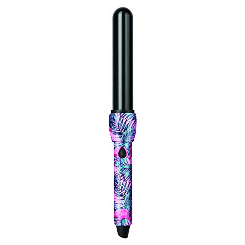 Foxy Bae Hot Tropic 32mm Curling Wand - Instant Heat Curling Iron - Professional Hair Curler for Women - Features 360 Degree Swivel Cord - Daily Use Hair Styling Tool for All Types