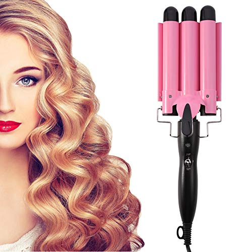 Hair Curling Iron Fashionable Triple Pipe Hair Curler Egg Roll Head Hair Styling Tools Curling Iron DIY Curly Hair Styling Tools25mm