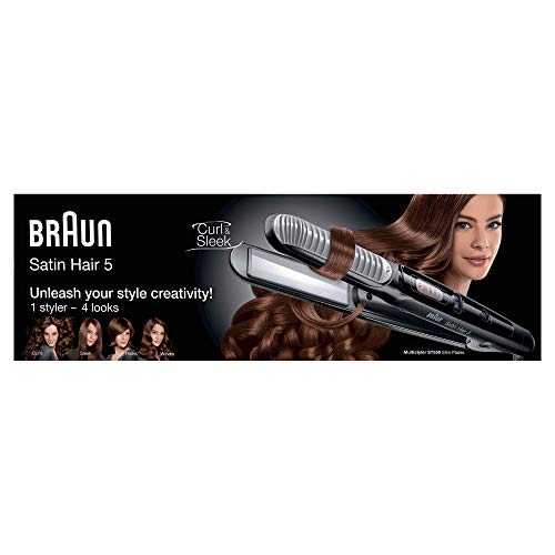 Braun ST550 Satin Hair 5 Styler Ceramic Flat Iron Hair Straightener, 220V (Not for USA - European Cord)