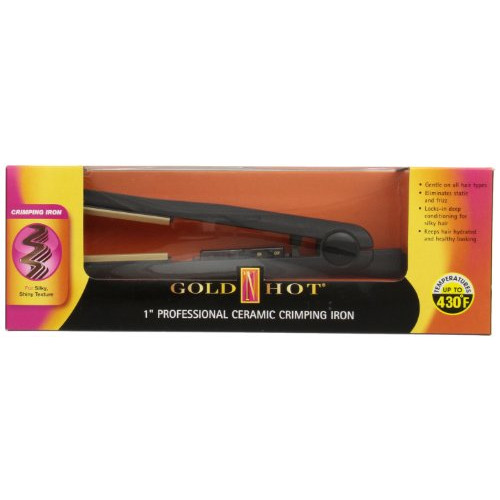 Gold N Hot GH3010 Professional Ceramic Crimping Iron, 1 Inch