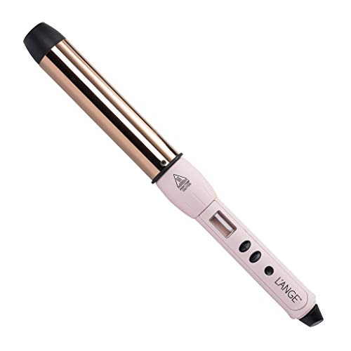 Lange Hair LUSTRÉ Curling Wand Tourmaline Ceramic and Titanium Barrel Wands with Heat-Protection Gloves Negative Ion and Infrared Tech Dual Voltage Iron MSRP $169 Black 1.25" 32MM Ceramic