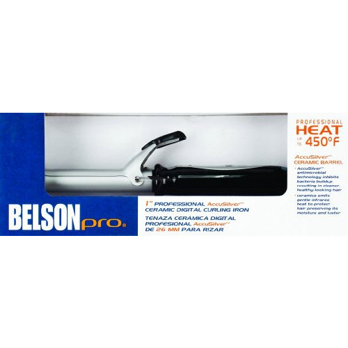 Belson Pro 1 inch Accusilver Ceramic Digital Curling Iron