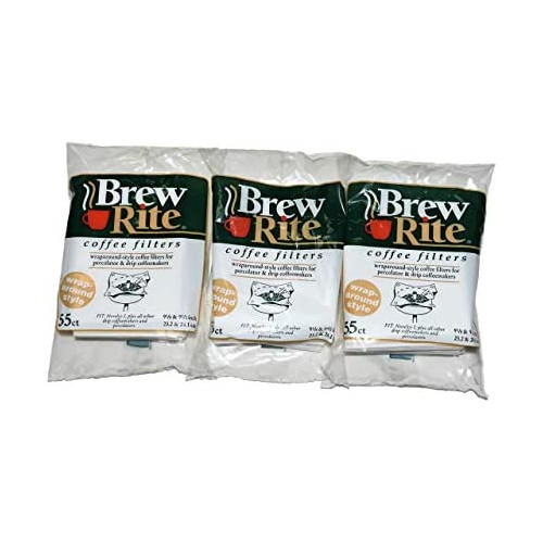 Brew Rite Rockline Wrap Around Percolator Coffee Filters (Pack of 3)