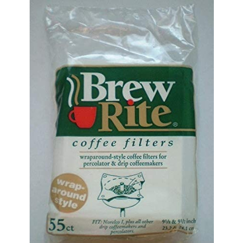 Brew Rite Wrap Around Percolator Coffee Filters 55 Count