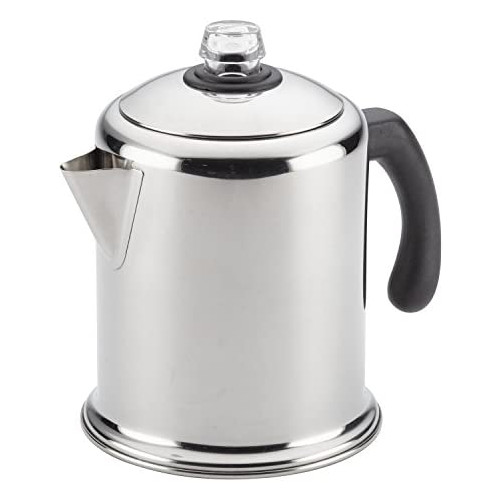 Farberware 50124 Classic Yosemite Stainless Steel Coffee Percolator - 8 Cup, Silver