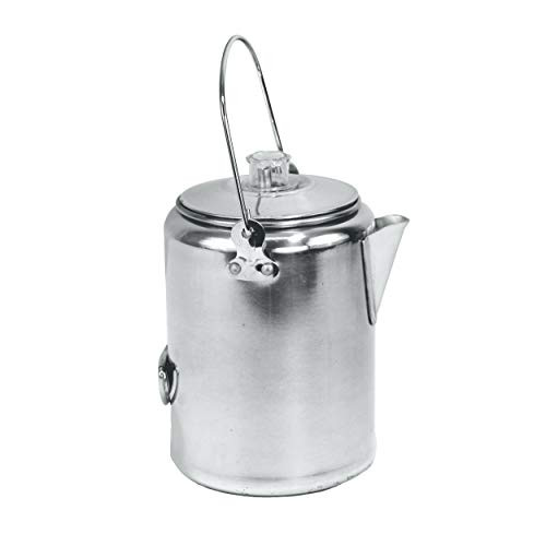 Texsport Aluminum 9 Cup Percolator Coffee Maker for Outdoor Camping