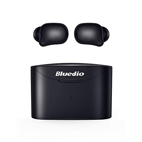 Bluetooth 5.0 Wireless Earbuds Bluedio T Elf 2 True Touch Headphones in-Ear Earphones with Charging Case Mini Car Headset Built-in Mic for Cell Phone/Sports 6Hrs Playtime LED Indicator