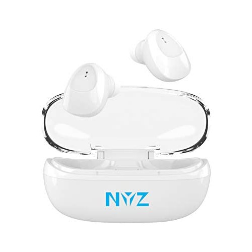 Wireless Earbuds NYZ True Bluetooth Headphones in-Ear Earphones HiFi Stereo Volume Control Cordless Earbuds with Microphone Portable Charging Case for iPhoneAndroidWindows Space Series