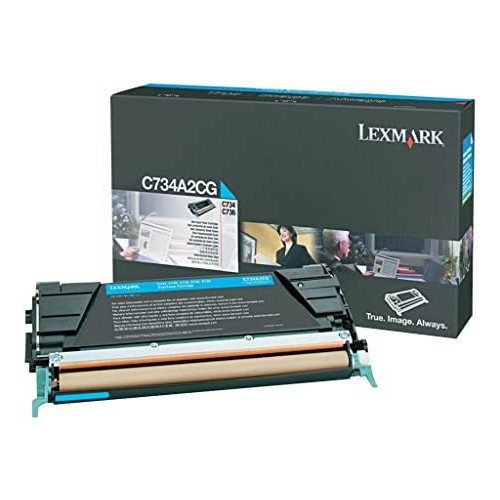 Lexmark Magenta Toner Cartridge, 6000 Yield (C734A2MG)