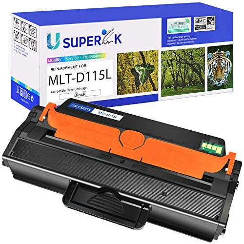 SuperInk 4 Pack MLT-D115L MLT-D115S High Yield Black Toner Cartridge Compatible for Samsung Xpress SL-M2880FW SL-M2870FW SL-M2830DW Laser Printer