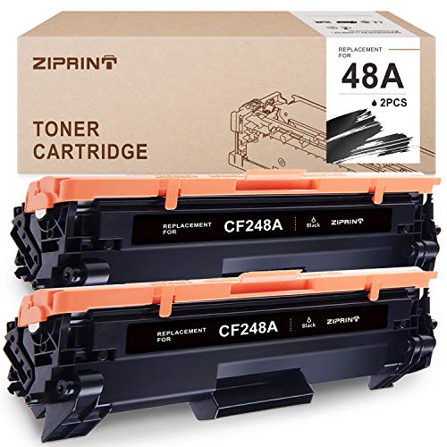 ZIPRINT Compatible Toner Cartridge Replacement for HP 48A CF248A for HP Laserjet Pro M16 M15 M31w Pro MFP M28 M29 Prnter Black 2-Pack