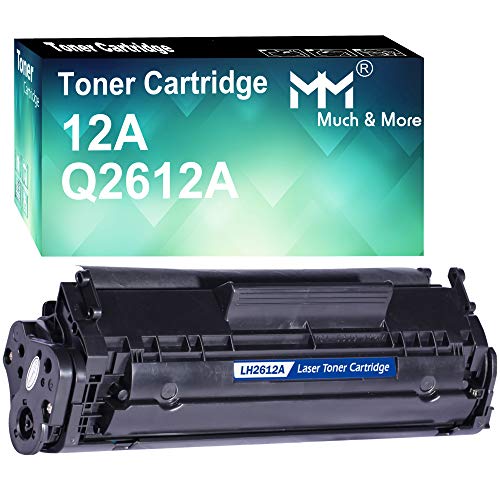 1-Pack 2500 PagesHigh Yield Compatible Q2612A 2612A Toner Cartridge 12A Used for HP Laserjet 1012/1015/1018/1022/1020/3015/3020/3030/M1319f M1005 1022nw 1022n 3050/3050z Printer by MuchMore