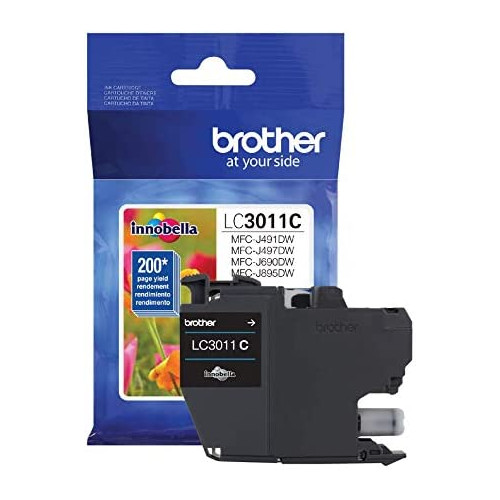 Brother Printer LC3011BK Singe Pack Standard Cartridge Yield Up to 200 Pages LC3011 Ink Black