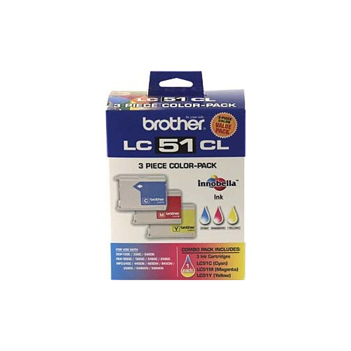 Brother Lc51cl 3 Piece Color-pack Innobella