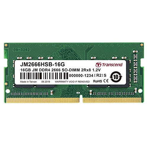 Transcend 노트PC용메모리 PC4-21300(DDR4-2666) 16GB 1.2V 260pin SO-DIMM 2Rx8 CL19 무기한 보증 JM2666HSB-16G