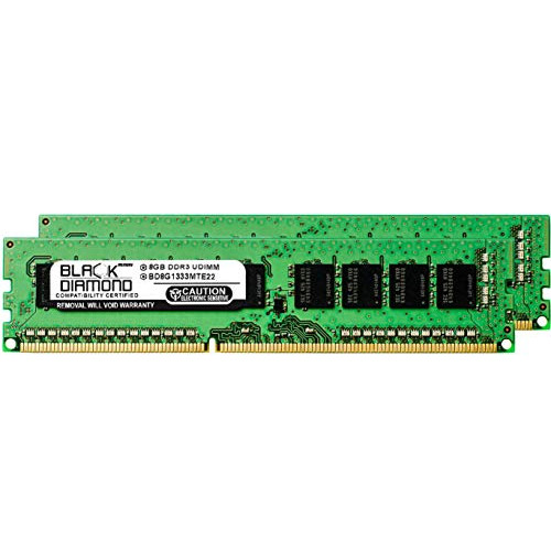 16GB 2X8GB RAM Memory for Apple Mac Pro 2013 3.7GHz Quad-Core Intel Xeon E5 processor (ME253LL/A) Black Diamond Memory Module 240pin PC3-10600 1333MHz DDR3 ECC UDIMM Upgrade