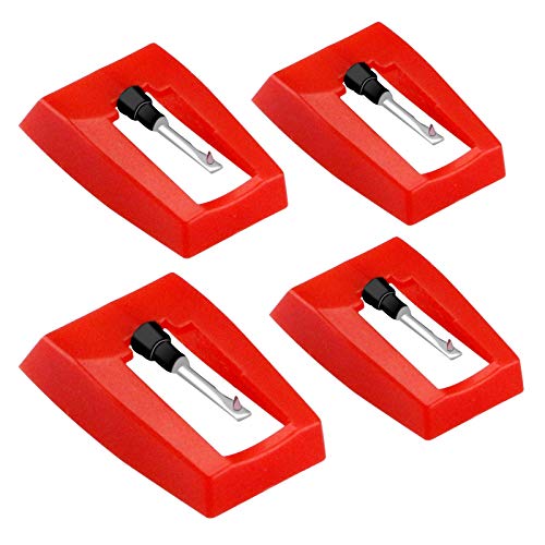 Record Player Needle Stylus Replacement for Turntable For Crosley Ion Jensen Victrola Sylvania Turntable Phonograph LP Vinyl Player 4 Pack