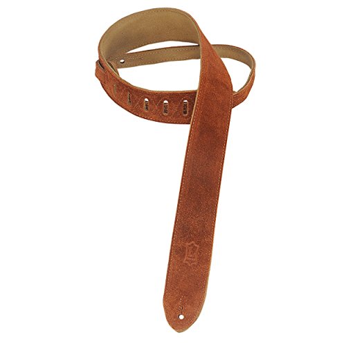 Levys Leathers MS12-CPR 2 Hand-Brushed Suede Guitar Strap, Copper