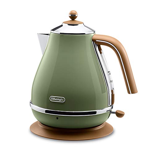 드롱기 전기포트 아이코나 빈티지 컬렉션 AC 100 V Delonghi Electric kettle 1.0L ICONA Vintage Collection KBOV1200J-GR Olive green