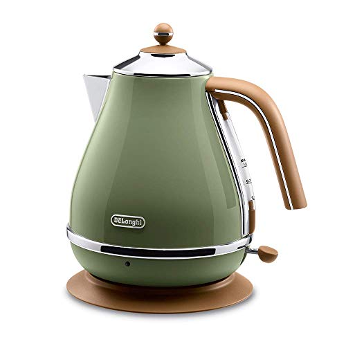 Delonghi Electric kettle (1.0L)「ICONA Vintage Collection」 KBOV1200J-GR (Olive green)【Japan Domestic genuine products】 (Renewed)