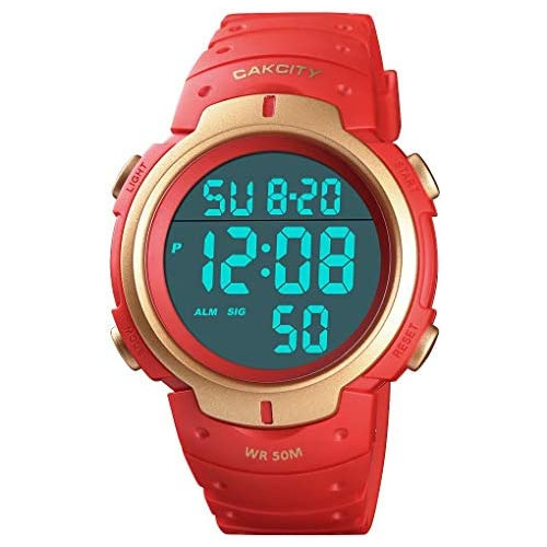 스마트워치 Mens Digital Sports Watch LED Screen Large Face Military Watches for Men Waterproof Casual Luminous Stopwatch Alarm Simple Army Watch
