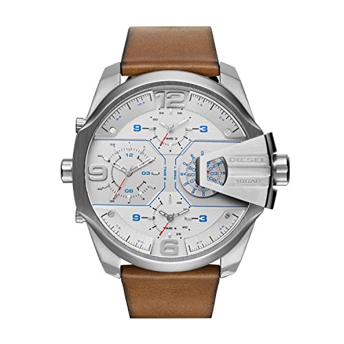 Diesel Mens Uber Chief Multi-Movement Watch with Aviation Inspired crownguard
