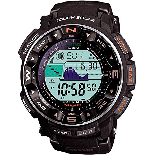 Casio ProTrek PRW2500R-1 Water Resist Watch w/Compass, Press