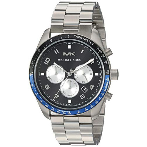Michael Kors Mens MK8682 Keaton Analog Display Quartz Silver Watch