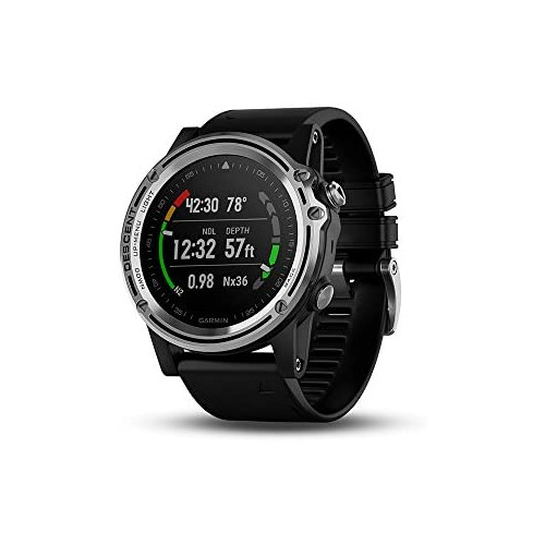 Garmin Descent Mk1, Watch-Sized Dive Computer with Surface GPS, Includes Fitness Features, Gray Sapphire with Black Band