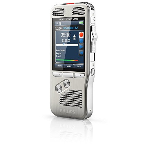 보이스 레코더 Philips DPM-8000 Professional Digital Pocket Memo with Cradle and Speechexec Pro Software