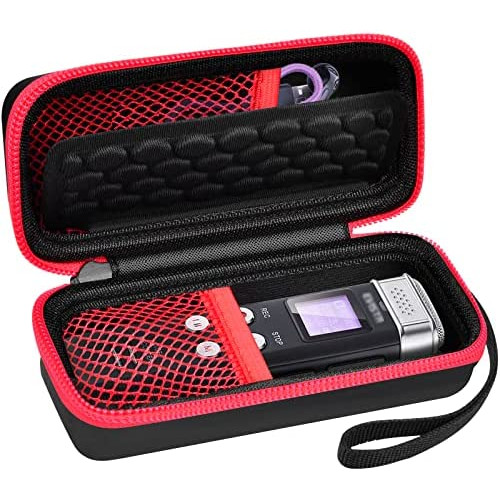 보이스 레코더 Case Compatible for EVISTR 16GB Digital Voice Recorder Travel Carrying Holder Fits USB Cable Earphone More AccessoriesBox Only