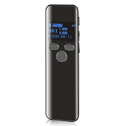 16GB Digital Voice Activated Recorder for Lectures - 2019 Aiworth 1160 Hours Sound Audio Recorder Dictaphone Voice Activated Recorder Recording Device with Playback,MP3 Player,Password,Variable Speed