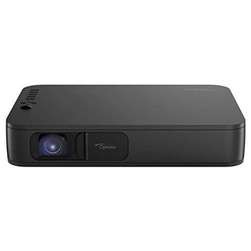 Optoma LH150 Portable 1080p LED Mini Projector with Battery, for Outdoor Movies or Office Presentations, 2.5 Hour Battery Life, USB Display Screen Mirroring, Smartphone Compatible, Black