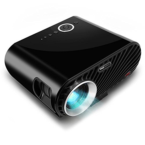 Pyle Portable Multimedia Home Theater Projector - HD 1080p LED with USB HDMI Digital Data System Projection for Entertainment Video Photo Game Full Cinema Movie in Your Laptop PRJLE64, Black