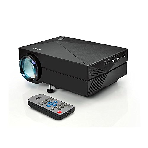 Pyle Mini Video Projector 1080p Full HD Multimedia LED Cinema System for Home Theater, Office Conference Presentations w/ Keystone and HDMI Input for Laptop, PC Computer Digital Video, TV - (PRJG82)